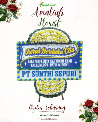Papan Bunga Duka di Cigondewah Kaler