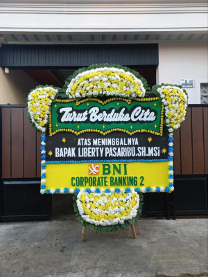 Papan Bunga Duka di Cigondewah Kaler