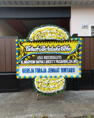 Papan Bunga Duka di Cigondewah Kaler