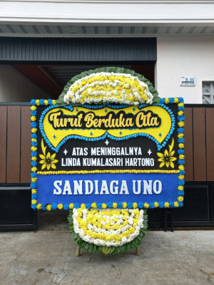 Papan Bunga Duka di Cigondewah Kaler